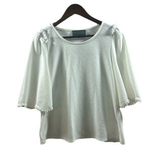 Sunday in Brooklyn Size Small White Top